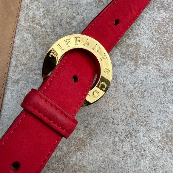 TIFFANY & CO.
Skinny Suede Belt Tiffany & Co. Skinny Suede Belt Kit - Red Belts, Accessories  main image 4